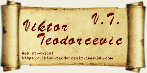Viktor Teodorčević vizit kartica
